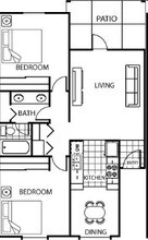 Two Bedroom One Bath 249 249 floor plan